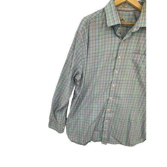 Peter Millar Plaid Shirt‎ Mens XXL Button Up Casual Business Workwear - Picture 6 of 12